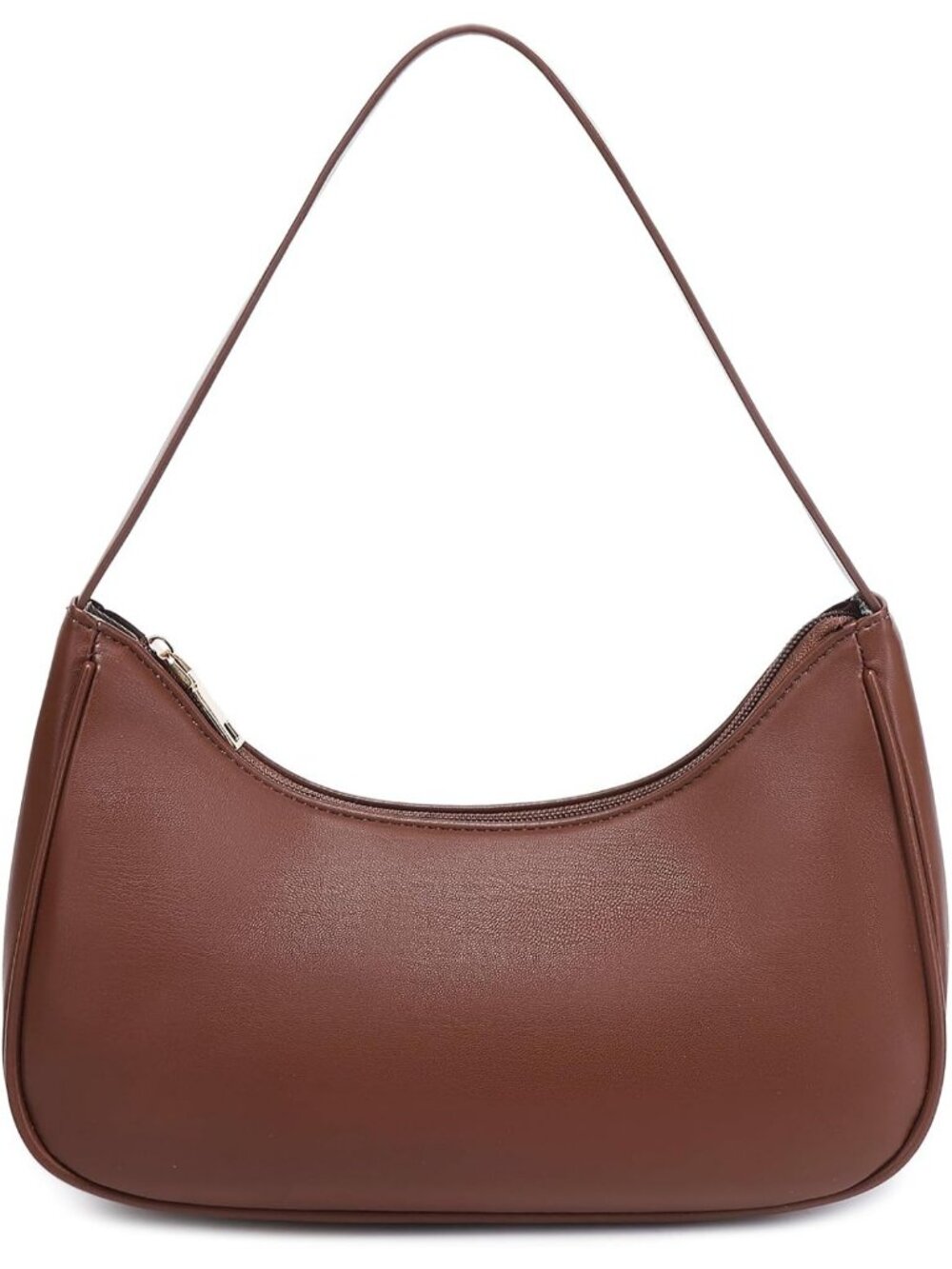 Women's Brown Cute Hobo Mini Tote Handbag Underarm Purse Shoulder Bag